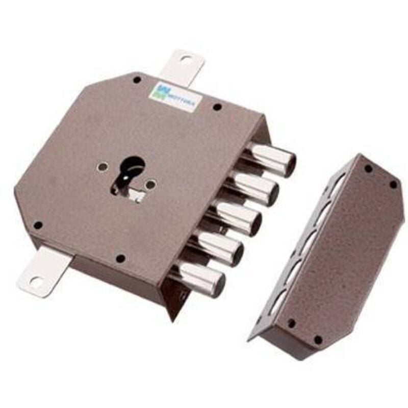 Serrure a Appliquer Triple Pour Cylindre Europ Dx e 63 - Mm 132 x 146