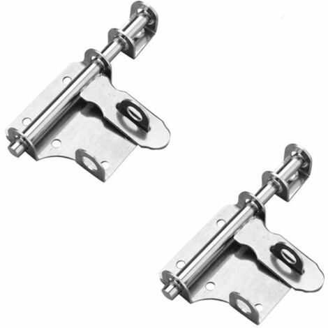 Serrure à Boulon en Acier Inoxydable,Loquets de Porte de Sécurité avec Trou de Cadenas pour Portes,6 Pouces   2 Pièces