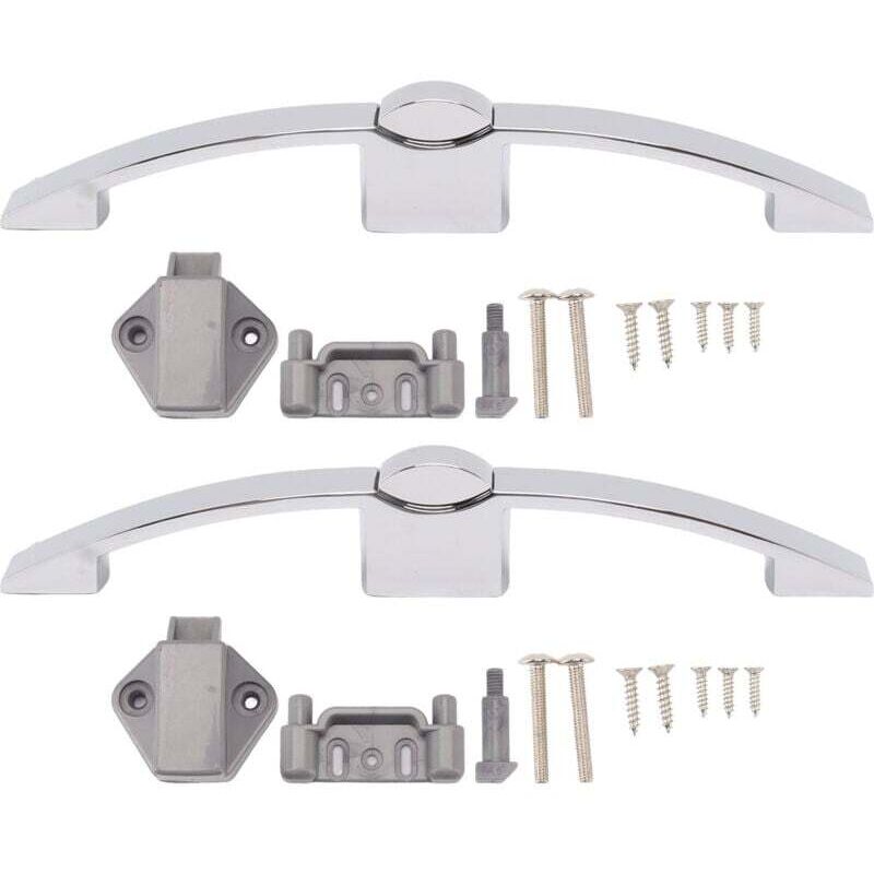 Loquet à Bouton Poussoir pour Armoire Placard Serrure 160 mm Chrome Camping-Car Bateau