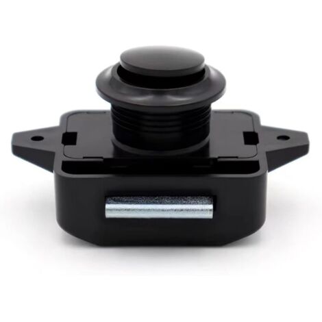 Serrure à bouton-poussoir pour camping-car, bateau, caravane, 5 ensembles, noir