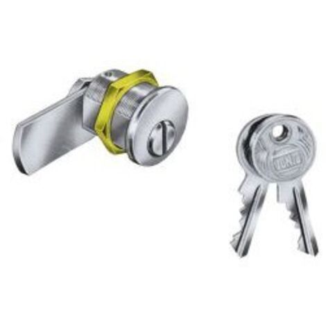 Serrure a came cylindrique .Nr.2987 nickel MS M19 (2)