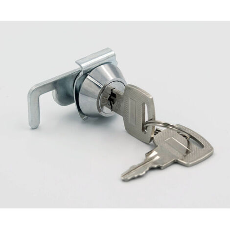 Serrure à came mini avec clip rapide pour caisse enregistreuse POS, tiroir, casier ou armoire métallique – clé universelle