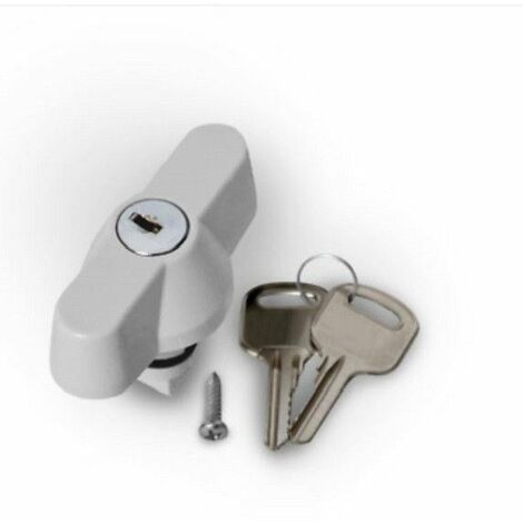 Serrure à clé pour coffret électrique étanche IP65 – Installation apparente – Matériaux ABS et métal – Fixation sur coffret électrique