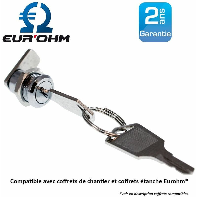 Serrure à clé pour coffret étanche