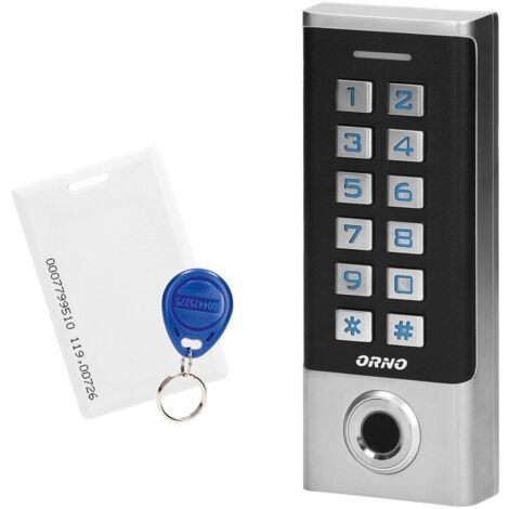 Serrure à code avec lecteur de carte de proximité et porte-clés, lecteur d'empreintes digitales IP68 OR-ZS-823