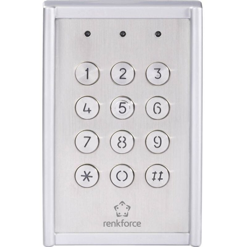 Serrure à code Renkforce 751624 montage apparent (en saillie) IP65 avec clavier éclairé