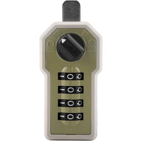 Serrure à Code Mécanique avec Poignée Verrou de Porte D'entrée en Alliage de Zinc-Argent sans Clé Combinaison avec Clavier à Levier par Mot de Passe pour Portes Extérieures des Portes Avant (4)