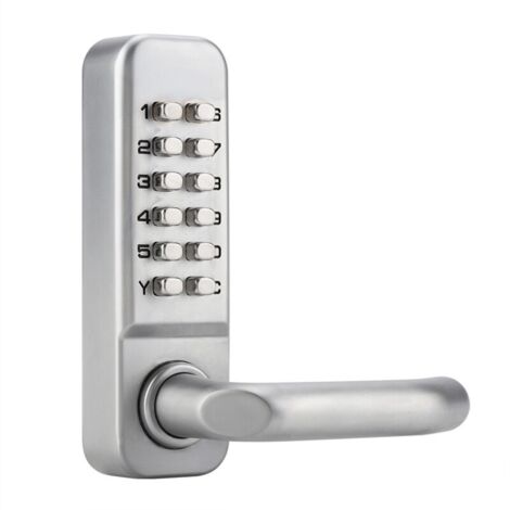 Serrure à code mécanique étanche, combinaison de code à 1 à 11 chiffres Mot de passe de sécurité Serrure codée Serrure de porte à combinaison mécanique sans clé pour porte de bureau en bois