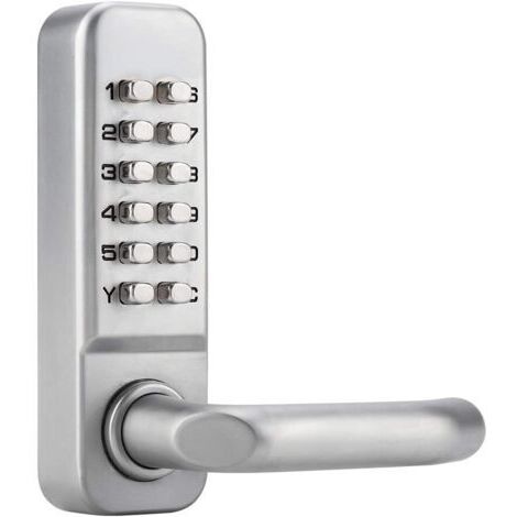 Serrure à code mécanique étanche, combinaison de code à 1 à 11 chiffres Mot de passe de sécurité Serrure codée Serrure de porte à combinaison mécanique sans clé pour porte de bureau en bois