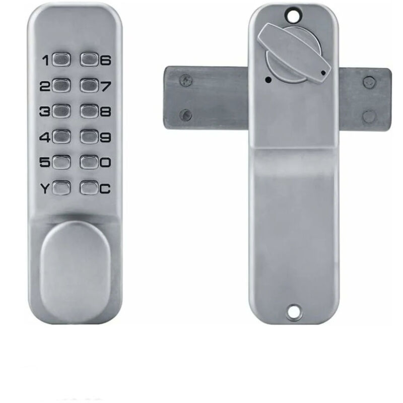 Serrure Code Mcanique Verrou de Service en Alliage de Zinc Verrouillage De Porte Entr Scurit Idal pour La Porte de Garage, Convient aux Portes d'une