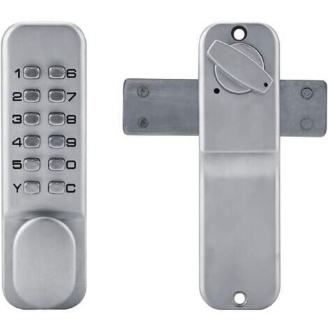 Serrure à Code Mécanique Verrou de Service en Alliage de Zinc Verrouillage De Porte Entré Sécurité Idéal pour La Porte de Garage, Convient aux Portes d'une épaisseur de 10 à 65 mm