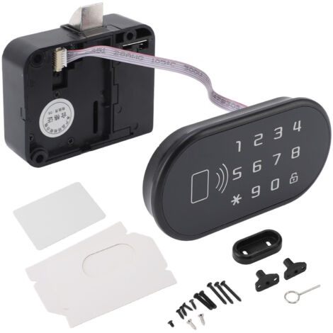 Serrure à Code pour Cabinet en Zinc - Installation Facile, Alimentation USB, 100 Codes Stockables, pour Chaussures, Armoire, Bureau et Domicile