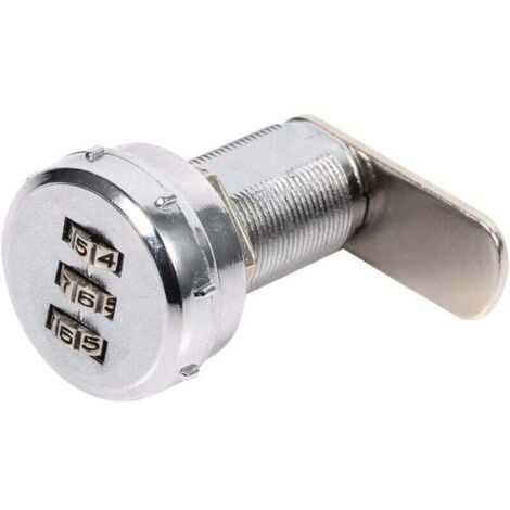 Serrure Code Portable Serrure à Combinaison 3 Chiffres - Verrou Pour Armoire, Porte De Grange Ou Placard - Sans Clé - 4,5 Pouces Serrure Domestique