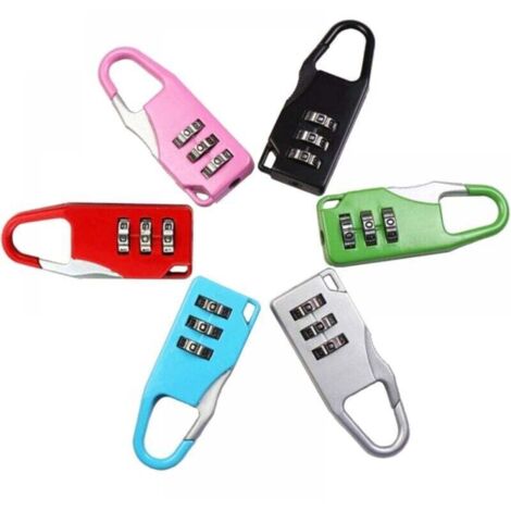 Serrure à Combinaison Coloré 6PCS Mini Cadenas à Combinaison Réinitialisables, Petit Cadenas Code 3 Chiffres Antivol Combination Lock Cadenas de Bagages pour Lockers Gym, école, Clôture et Entr