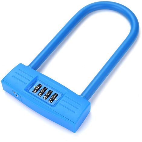 Serrure à combinaison en U pour porte vitrée, anti-cisaillement, antivol, double mortaise-AquaForge