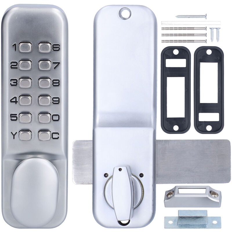 Serrure à combinaison mécanique serrure à Codes antivol pour porte bidirectionnelle porte en verre porte en bois utilisation de bureau