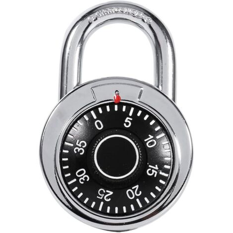 Serrure à Combinaison, Mot de Passe numérique Circulaire Cadenas Alternatif Numéro de Cadran Circulaire Bagage Valise Serrure de sécurité