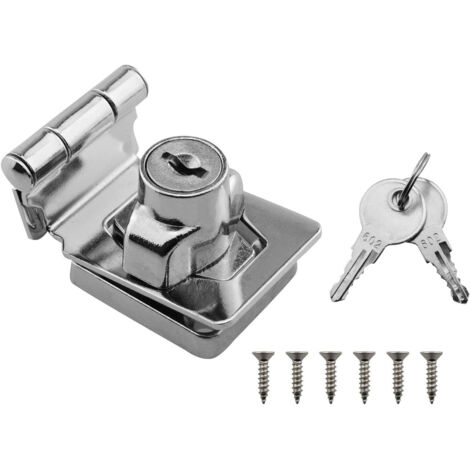 Serrure à combinaison pour porte d'armoire, serrure pour armoire domestique, serrure antivol, serrure pour boîte aux lettres, boîte à outils de rechange, acier inoxydable, argent.