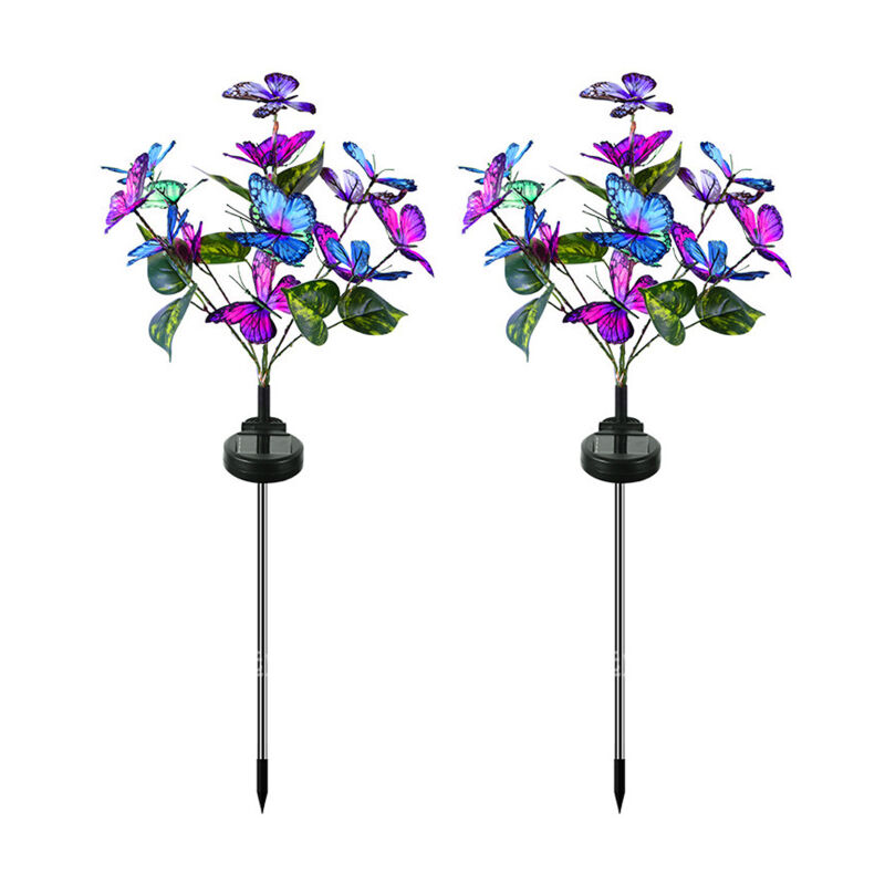 Lampe solaire décorative en forme de papillon, éclairage d'extérieur, éclairage de jardin, éclairage de paysage, éclairage de chemin, étanche IP65,