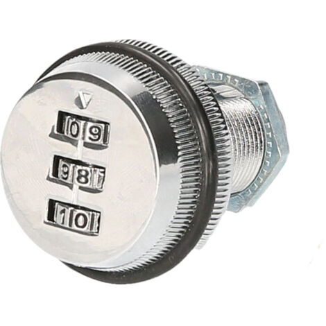 Serrure à combinaison XT30 en alliage de zinc, avec code à 3 chiffres et verrou rotatif à came pour la sécurité des tiroirs, placards et boîtes de rangement.