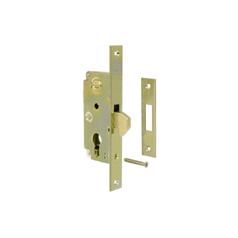 Serrure a crochet fixe AGB art B910 entrA e 40 mm acier galvanisA tropical