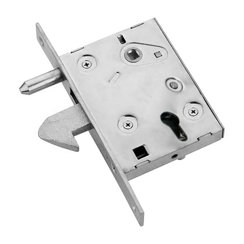 Serrure à crochet pour portail - à encastrer - axe 60mm Estebro