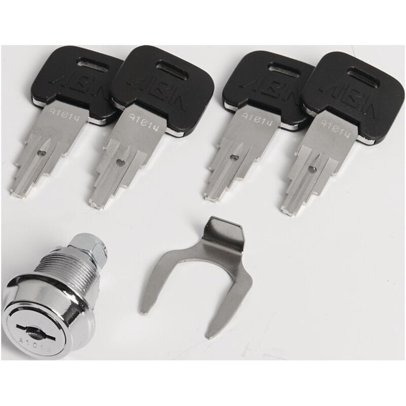 Serrure à cylindre avec quatre clés adapté à serv.atelierPlus, profi,établi roul.Plus Promat