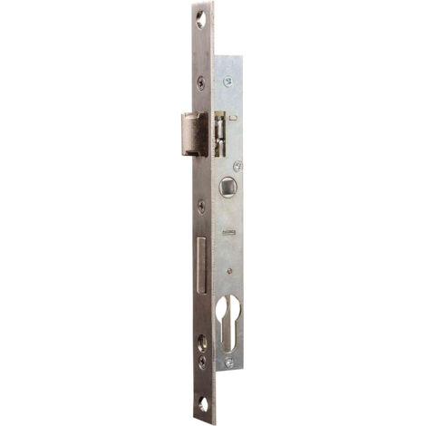Serrure à encastrer de porte et menuiserie metalique a cylindre Axe 17 mm Reversible Bricard