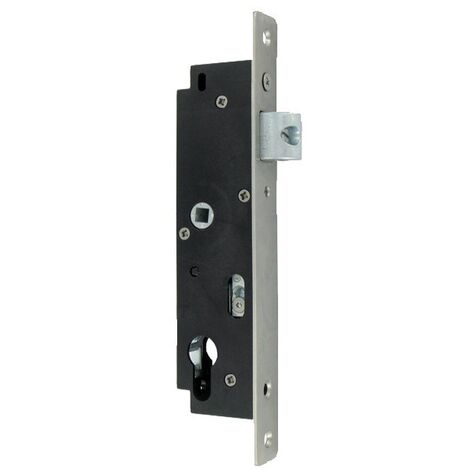 Serrure de portail GK axe 29mm à encastrer finition noir - TIRARD - GK492001