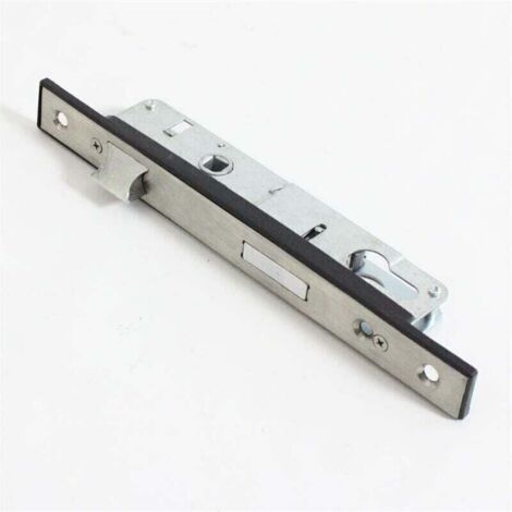 Serrure à encastrer monopoint de porte de jardin 85 mm en acier inoxydable
