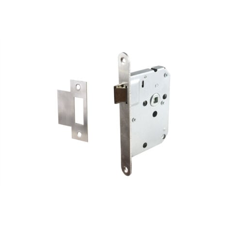 Serrure à entailler avec plaque frontale en inox - Par pièce