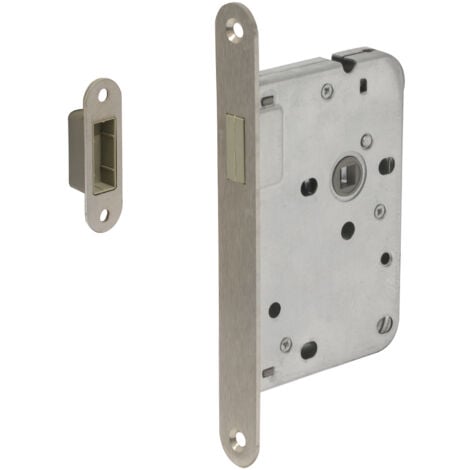 Serrure à entailler magnétique avec plaque frontale en inox série