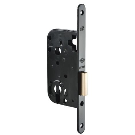 Serrure à larder 1 point MULTIBAT pêne dormant seul axe 50 mm noire - JPM
