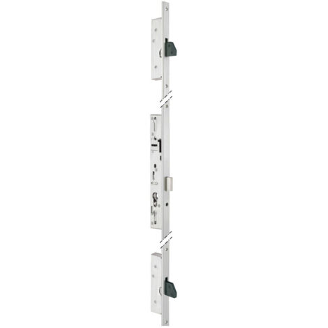 Serrure à larder 3 points TF3 pêne dormant 45mm têtière en U 24x6mm - STREMLER - 6372.45.0A