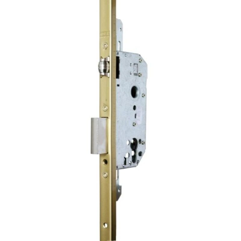 Serrure à larder 3 points TLPN3 pêne à rouleau anti-sciage et crochets anti-dégondage Tesa Securité