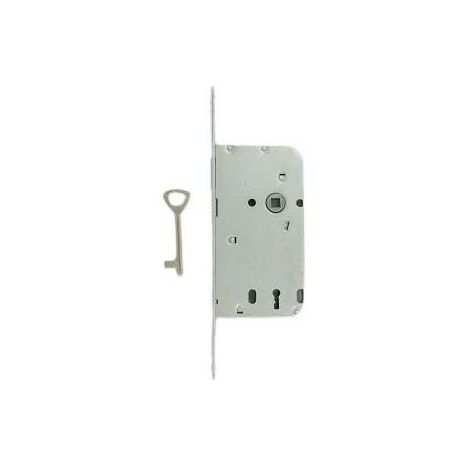 Serrure à larder magnétique 50/11 mm inox clé L + clé