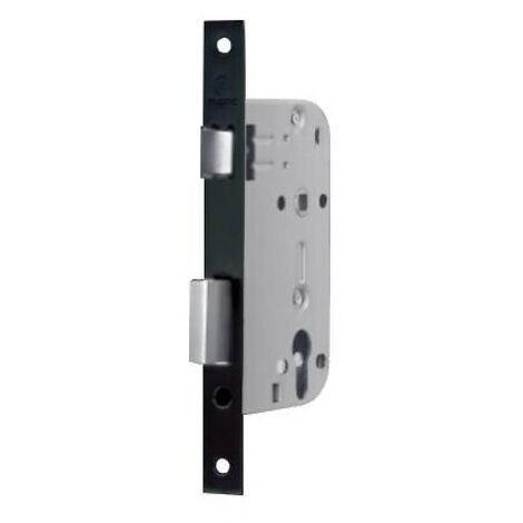 Serrure à larder pêne 1-2 tour cyl. européen axe 60 EA70 carré de 7 coffre de 148x88 têtière noire de 250x25 bouts carré - ASSA ABLOY PORTUGAL