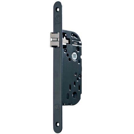 Serrure à larder pêne demi-tour axe 40 mm-Têtière bouts ronds main gauche-D 22 - VACHETTE