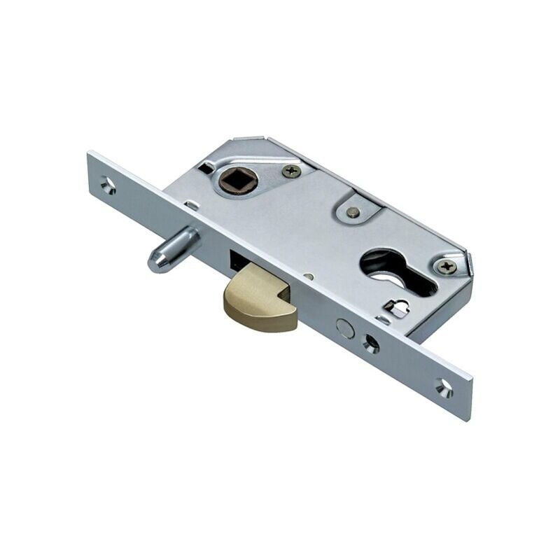 Serrure à larder à cylindre européen et crochet 223 pour porte à coulisse - axe à 30 mm Communello