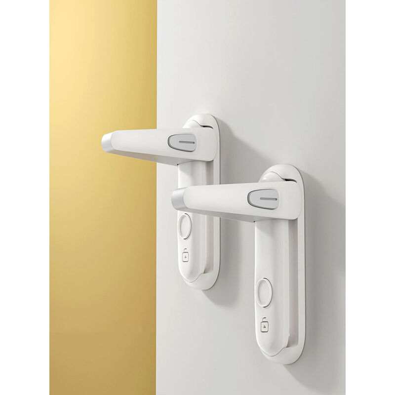 Serrure à levier de sécurité pour enfants, serrure de poignée de porte de sécurité pour bébés, serrure antivol, ouvre-porte résistant aux animaux,