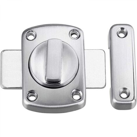 Serrure à loquet rotatif à six pênes, pour porte/fenêtre (argenté et blanc)
