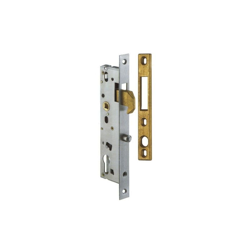 Serrure à encastrer monopoint série 2565 Argent 36 21 36