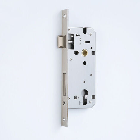 Serrure à mortaise à cadre tubulaire étroit Cubst de 85 mm, serrure à mortaise de 23 mm, serrure de porte en acier pour portail de jardin