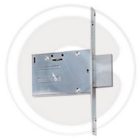 Serrure A  mortaiser Iseo 661.70.04 A  double embout 70 mm pour portes en fer