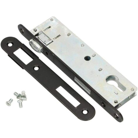 Serrure Encastrée KeyMet 72/55 Pour Porte De Chambre - Gauche - Avec Contre-plaque (argent)
