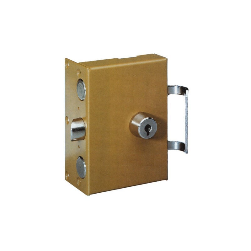 Serrure à pompe vigie Mecanisme équivalent A2P sans tringle Jaune/Doré Droite A2P