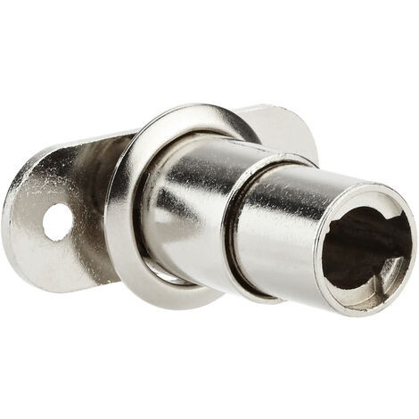Serrure à poussoir nickelé UNO sans cylindre + rosace - OJMAR - 7004.027.NI