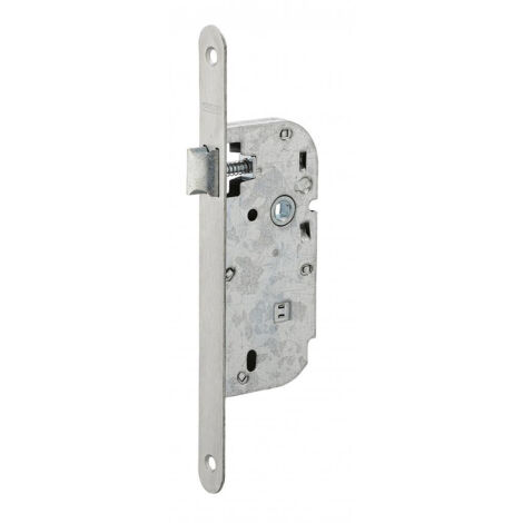Thirard – Serrure à larder acier inoxydable – Axe 40 mm – Bec de cane réversible – Entraxe 200 mm – Pour porte de chambre
