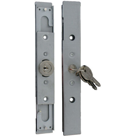 Serrure AA cylindre rond à 2 pivots 6 mm blanc RAL9016 - TIRARD - AA191010
