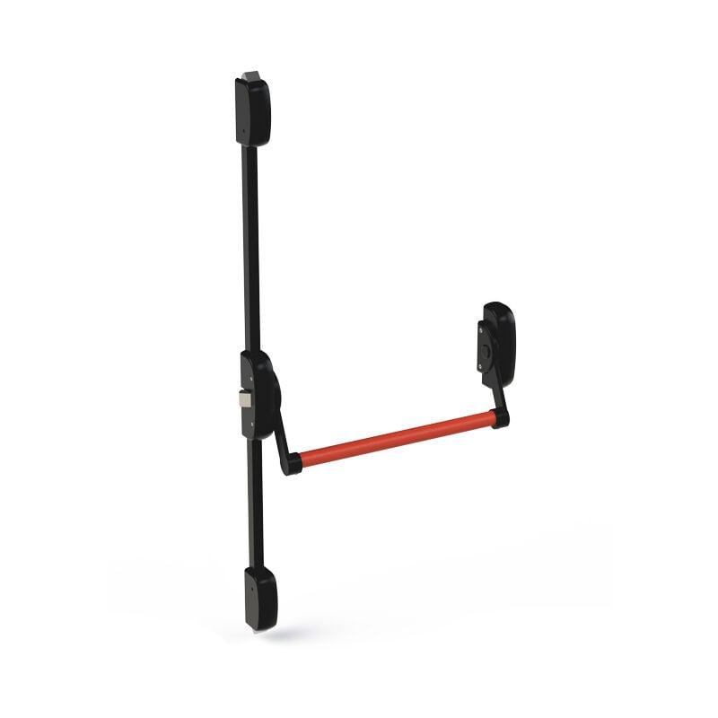 Serrure anti-panique cross-bar 2/3 points haut/bas - Finition : Blanc RAL9016 - antipanic